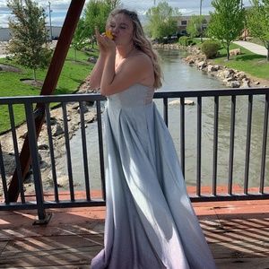 Ombré Sparkle Prom Dress